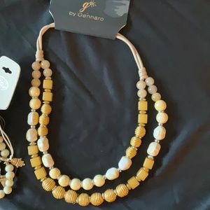 Necklace by Gennaro, with Bracelets by Catherine Stein, Beautiful Set🔥❤️💙💕😂